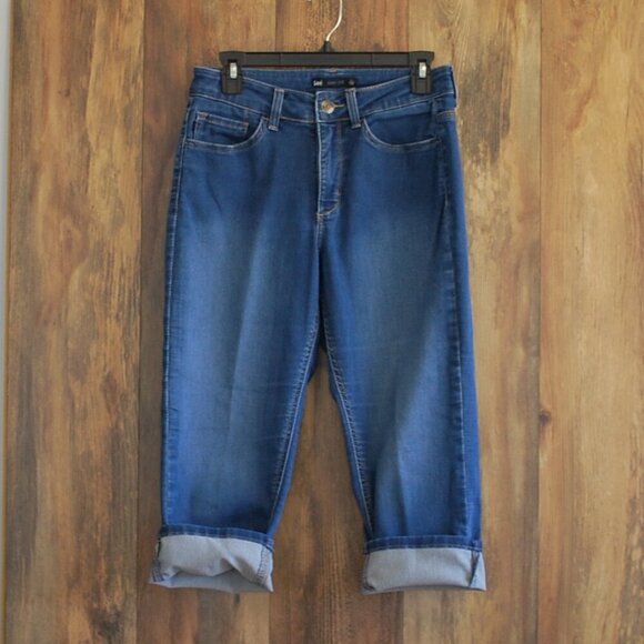 Lee Women's Capri Jeans Easy Fit 10 Medium - Picture 2 of 7
